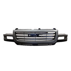 GMC Sierra 1999 - 2006 2500 3500 HD Grille Grey GM1200627 – Tork Parts