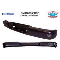 Savana Van 2003 - 2023 / Express Van 2003 - 2023 Black Rear Bumper GM1102553