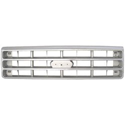 Ford F250 F350 F450 1987 - 1991 Front Grille Chrome / Silver  FO1200129