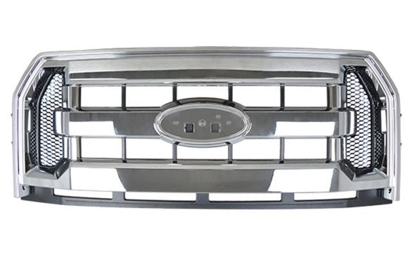 Ford F150 2015 - 2017 3 GRILLE ASSEMBLY- CHROME- 3 BAR STYLE