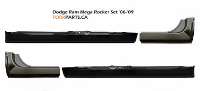 Dodge RAM 2002 - 2008 1500 2500 3500 Mega Cab Rockers Set